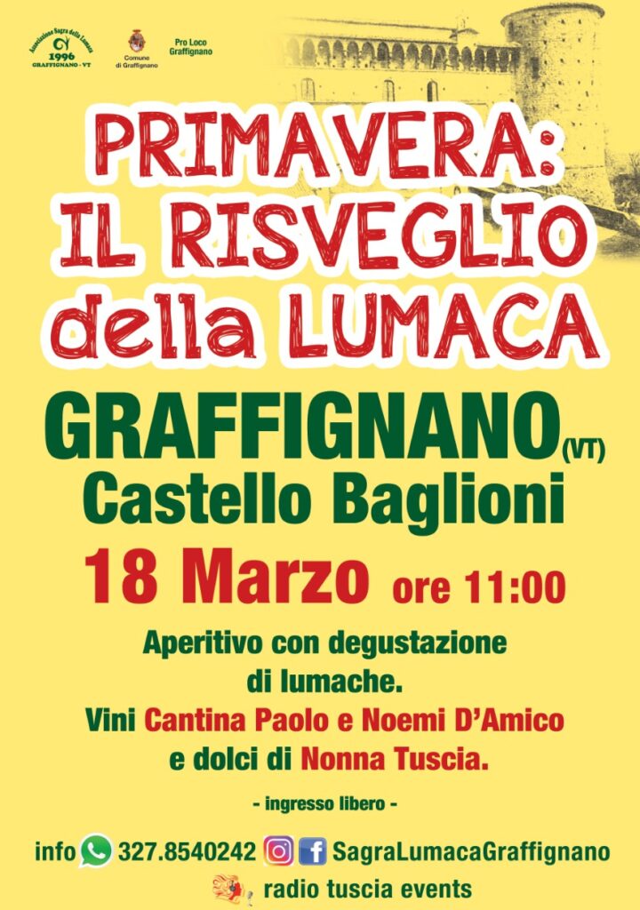 radiotusciaevents.com Primavera, il risveglio della lumaca