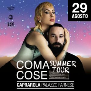 a Caprarola suonano i Coma Cose