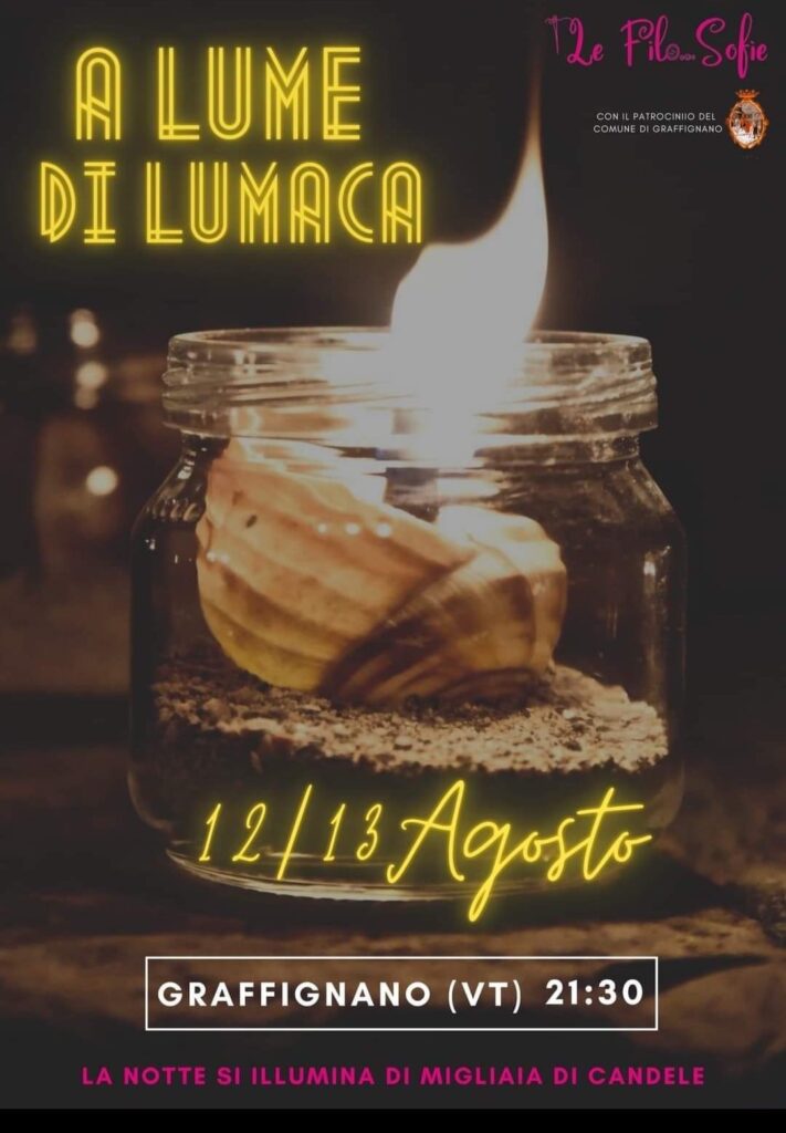 radiotusciaevents.com a lume di lumaca nel castello baglioni di Graffignano