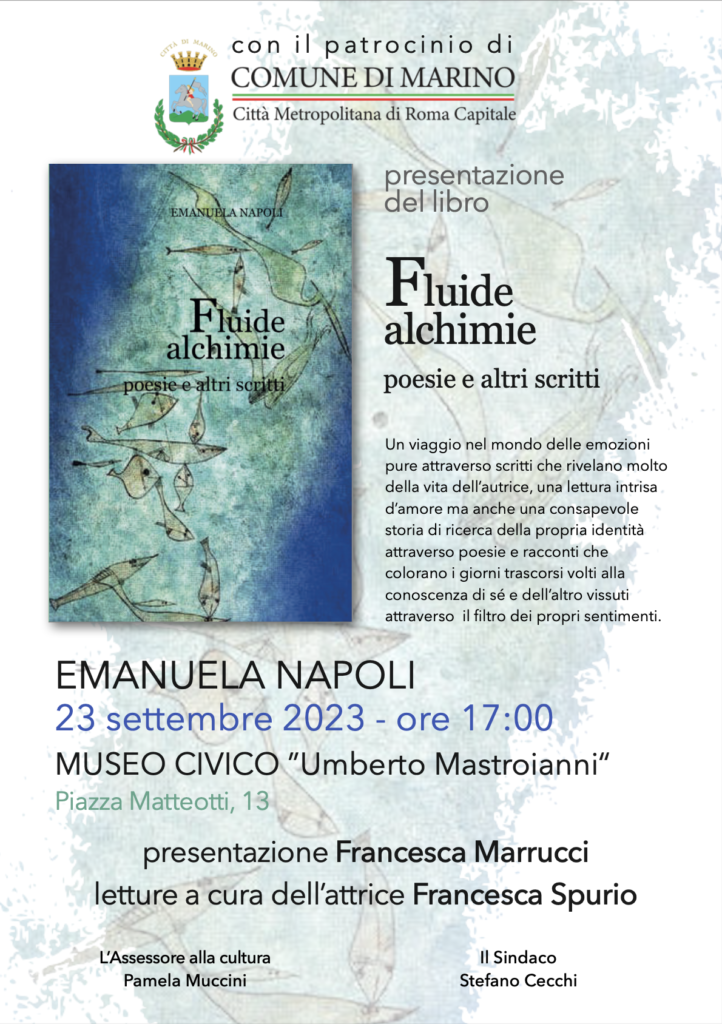 Emanuela Napoli 'Fluide Alchimie - poesie e altri scritti'. 