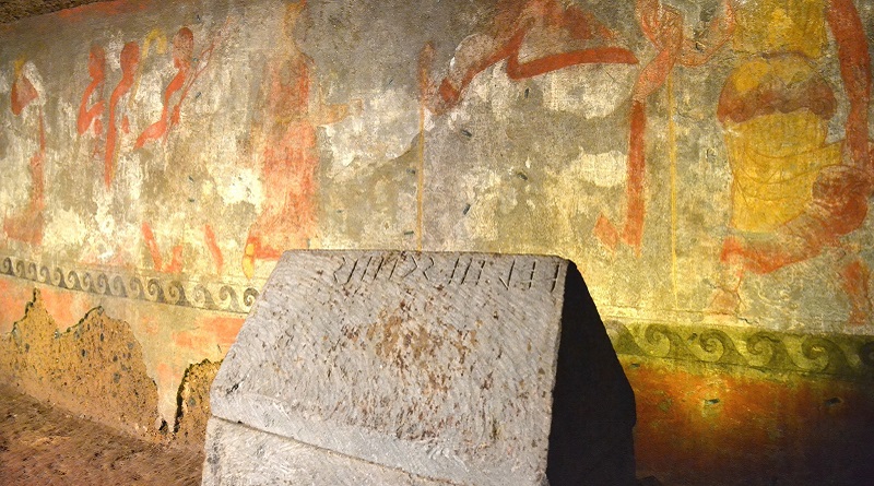 la Tomba Etrusca "Hescanas" di Porano,
