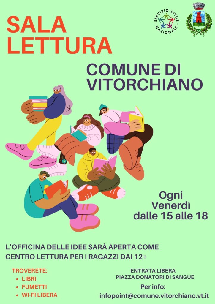 radiotusciaevents.com Vitorchiano, aperta la sala di lettura Officina delle Idee