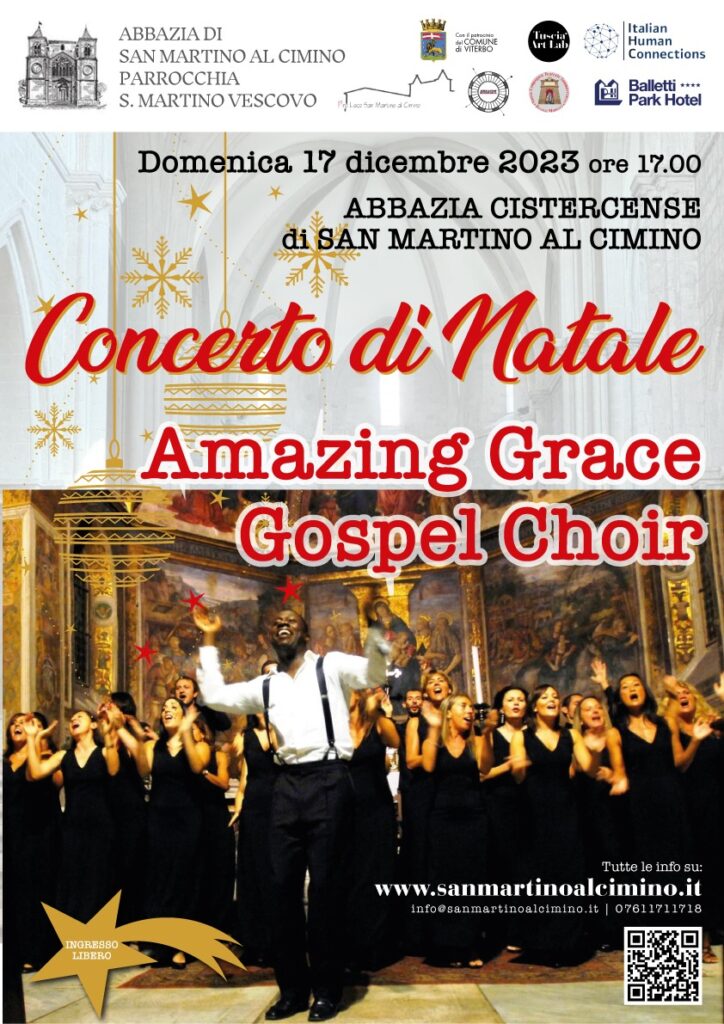 radiotusciaevents.com Concerto Gospel Abbazia di San Martino al Cimino 17 dicembre alle 17:00