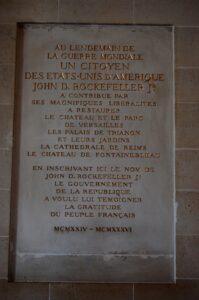 Targa per John Davison Rockefeller Junior