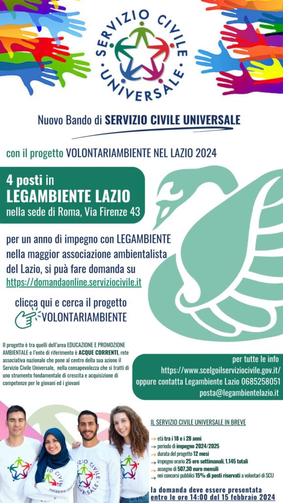 radiotusciaevents.com 4 posti in Legambiente con il servizio civile