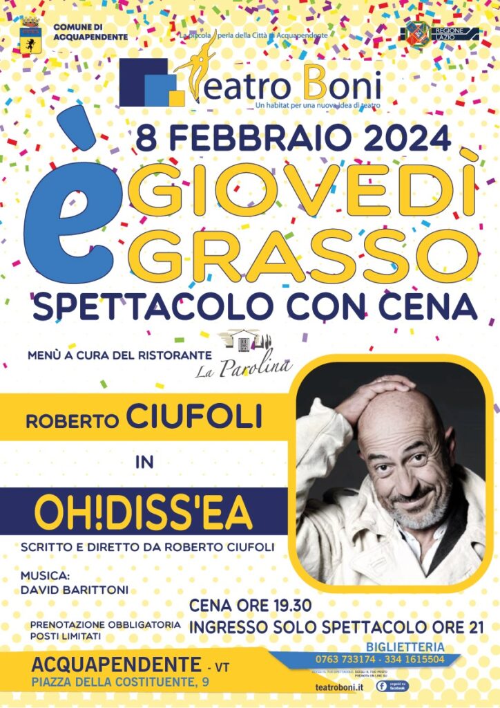  Roberto Ciufoli e ballo in maschera