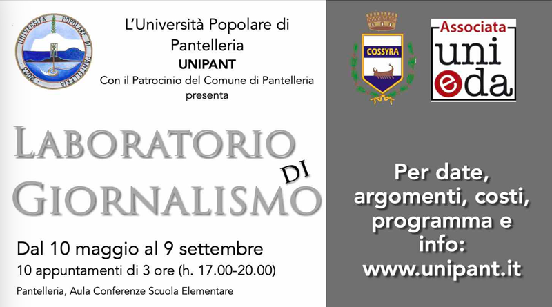 radiotusciaevents.com PROGRAMMA DETTAGLIATO - Pantelleria, UNIPANT: Laboratorio di Giornalismo