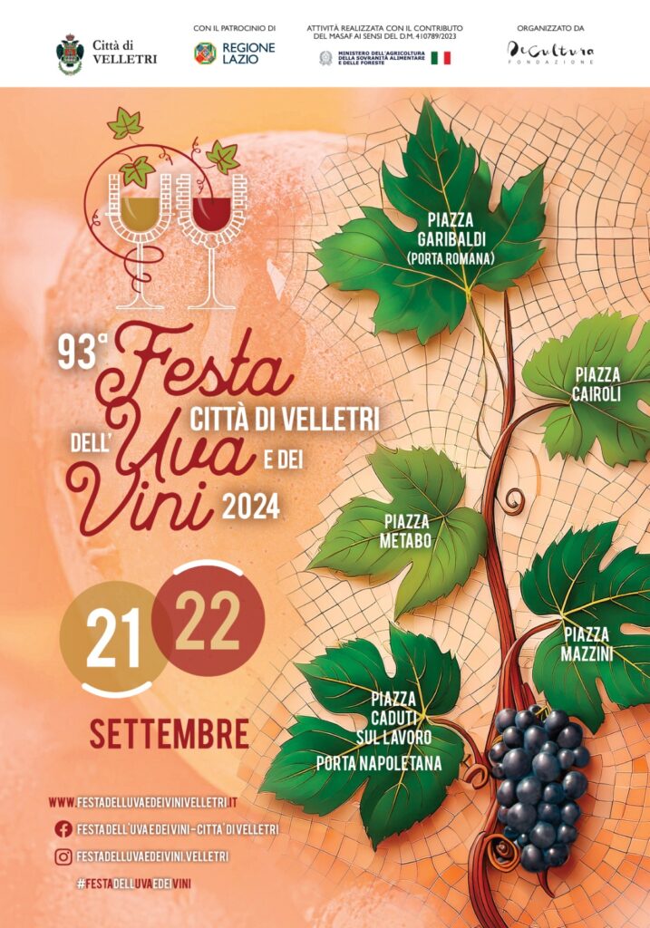 La tradizionale Festa dell’Uva e dei Vini torna a Velletri