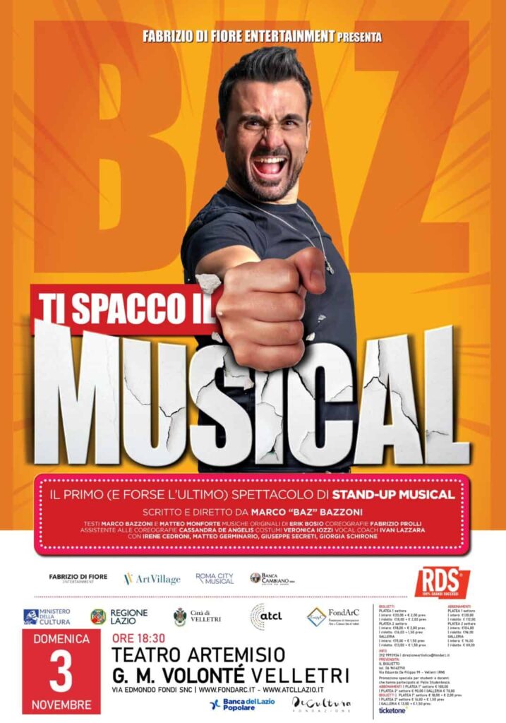 "Ti spacco il Musical", scritto e diretto da Marco "BAZ" Bazzoni 
