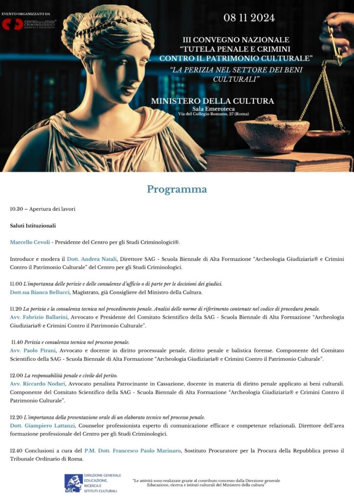 radiotusciaevents.com L'incontro di quest'anno è incentrato su un tema fondamentale per la tutela del patrimonio culturale: la perizia nel settore dei beni culturali.