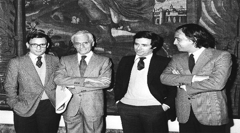 Paolo Mosca con i fratelli Maurizio ed Antonello ed il padre Giovanni