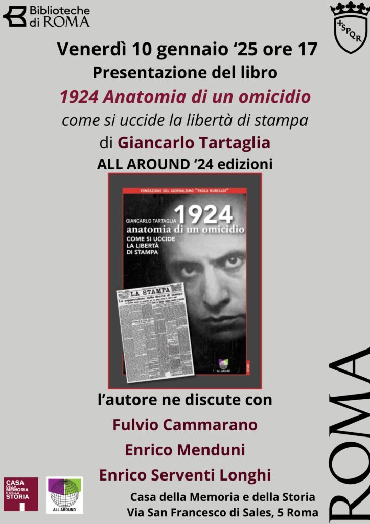 radiotusciaevents.com 1924 Anatomia di un omicidio" di Giancarlo Tartaglia