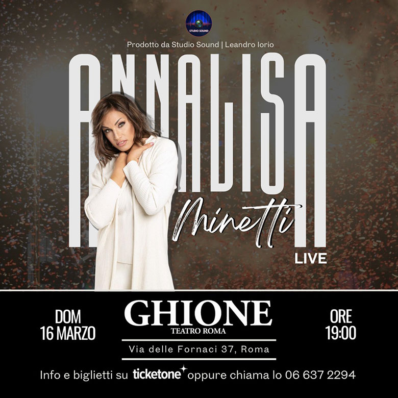radiotusciaevents.com Teatro Ghione a Roma, Annalisa Minetti Live