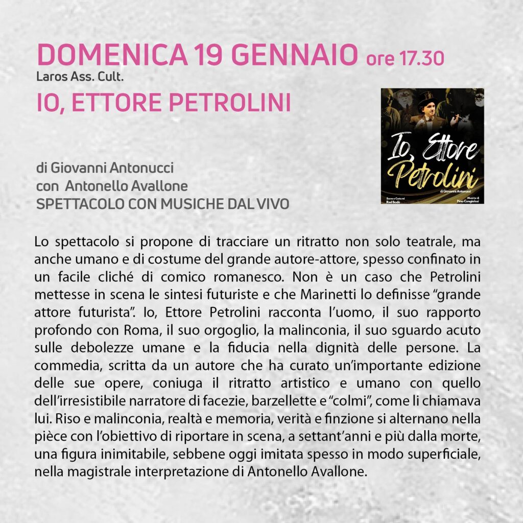 ad Acquapendente lo spettacolo con Antonello Avallone