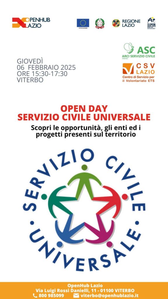 radiotusciaevents.com evento informativo sul Servizio Civile Universale