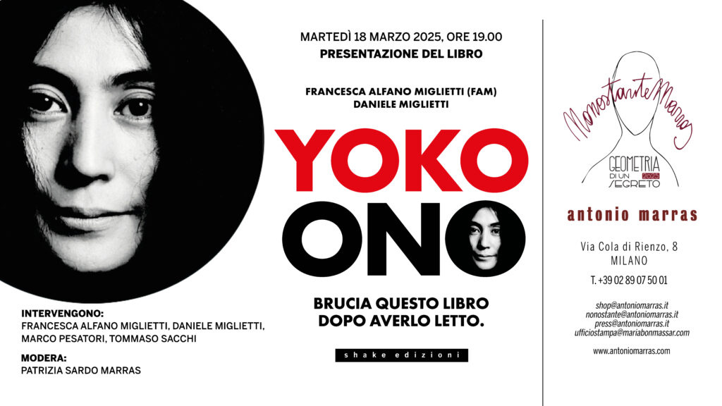radiotusciaevents.com Yoko Ono. Brucia questo libro dopo averlo letto.