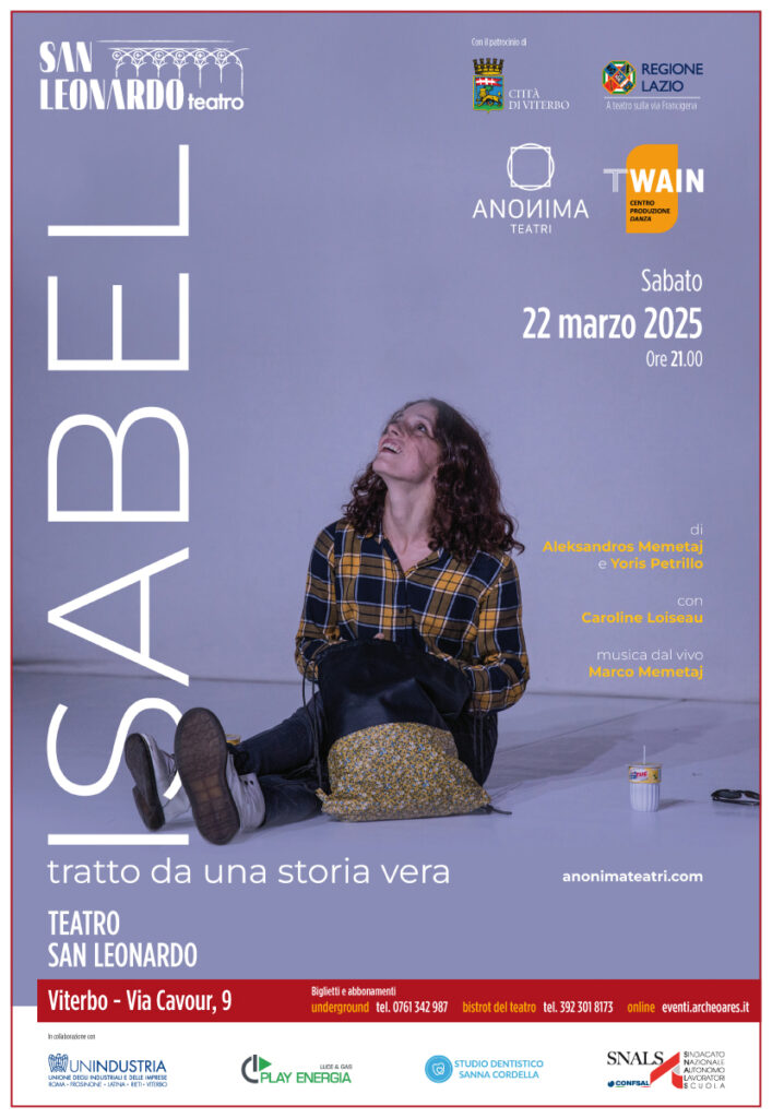 radiotusciaevents.com ISABEL – Una storia vera che diventa teatro