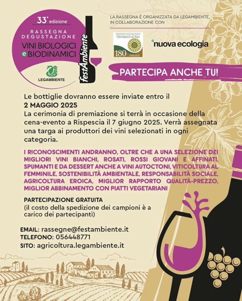radiotusciaevents.com Vini Biologici e Biodinamici: al via la XXXIII edizione – aperte le candidature