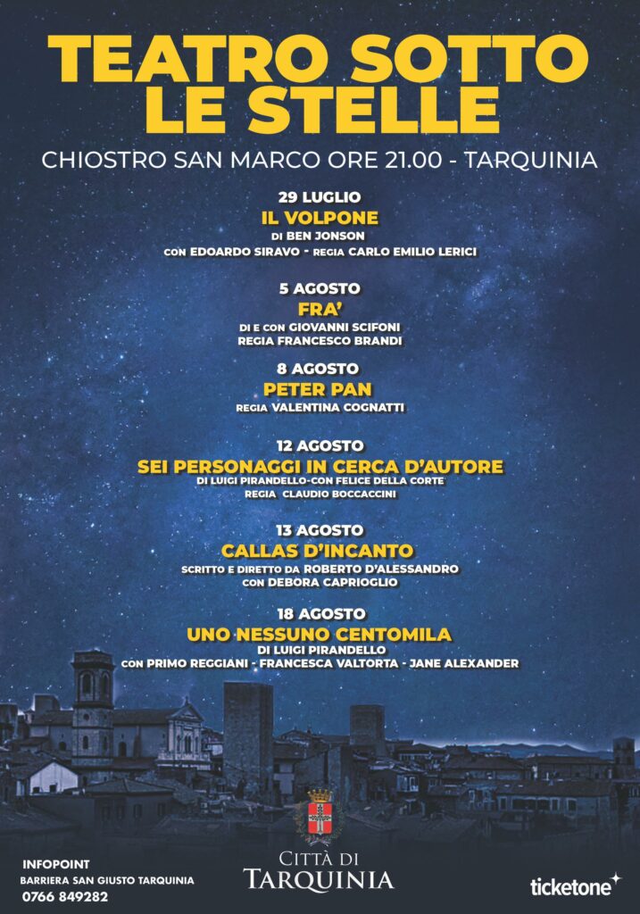 "Teatro sotto le Stelle" al Chiostro San Marco