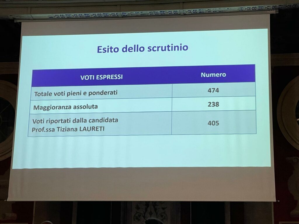 Magnifica Rettrice Tiziana Laureti