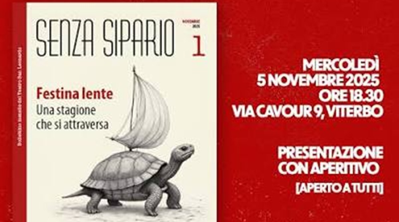 Senza Sipario nasce proprio con questo spirito: rallentare la corsa