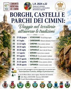 Marco Rossi: Sì, noi abbiamo aderito a un progetto della Regione Lazio legato a un fondo di promozione e valorizzazione dei borghi, organizzato e coadiuvato dalla Comunità Montana dei Cimini.