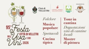 Velletri, tutto pronto per la 95ª Festa dell'Uva e dei Vini il 3 e 4 ottobre 2026