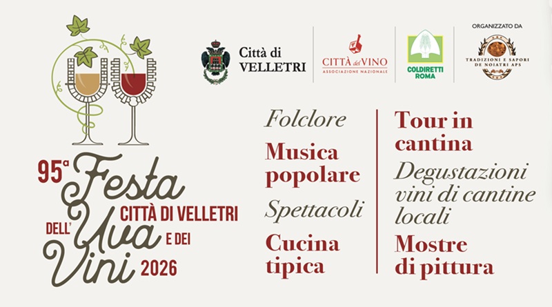 radiotusciaevents.com Velletri, tutto pronto per la 95ª Festa dell'Uva e dei Vini il 3 e 4 ottobre 2026