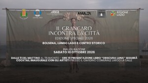 radiotusciaevents.com BOLSENA, GRANCARO INCONTRA LA CITTÀ
Domani 10 ottobre l'arte contemporanea entra nel centro storico e sul lungolago di Bolsena