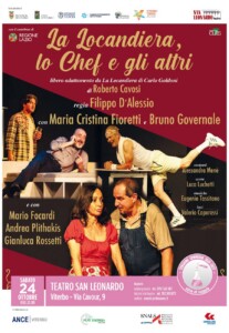 radiotusciaevents.com "La locandiera, lo chef e gli altri" al Teatro San Leonardo
Un Goldoni contemporaneo, tra seduzione, whisky, follie culinarie e una sfida tutta da ridere
24 ottobre 2026 ore 21