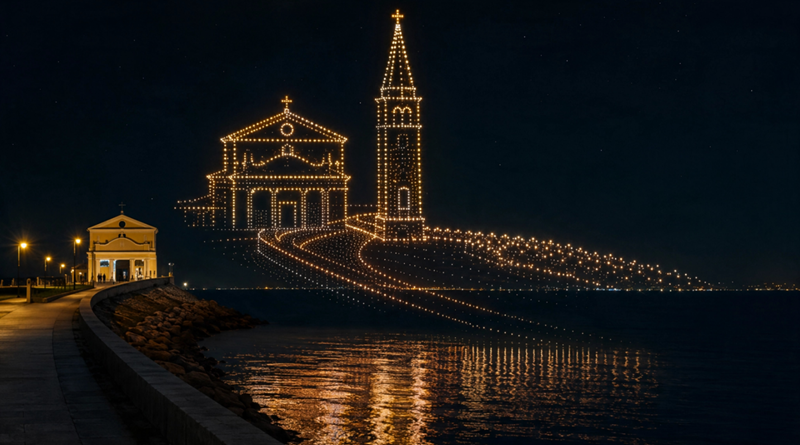Caorle Christmas Time 2026, il 7 dicembre alle 18.30 il cielo si accenderà con lo show di centinaia di droni