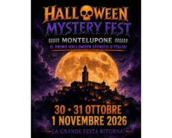 radiotusciaevents.com Da oggi, venerdì 30 ottobre a domenica 1° novembre 2026 torna HALLOWEEN MYSTERY FEST il primo HALLOWEEN STORICO in Italia
